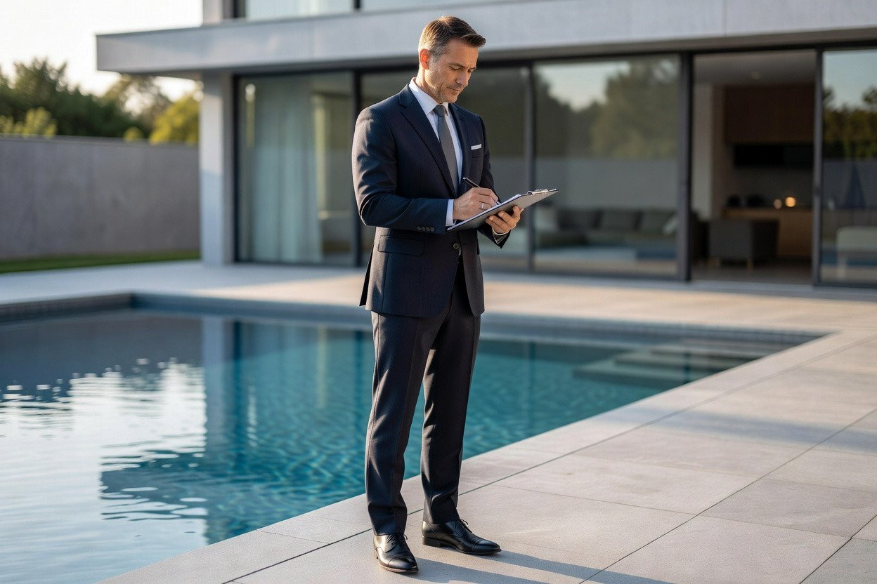 Magnific a man dressed in a business suit is writing someth